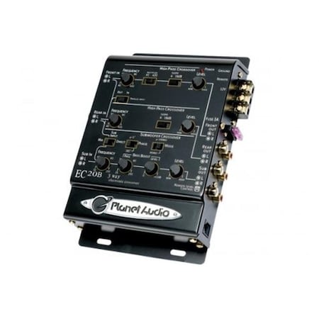 Planet Audio Planet Audio EC20B 3-Way Electronic Crossover with Remote Sub Level Control EC20B
